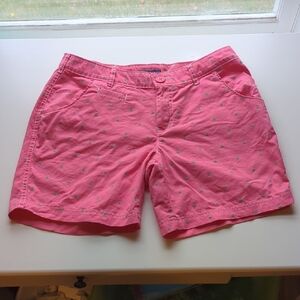 PFG Columbia Pink And Green Polka Dot Fishing Shorts Size 4